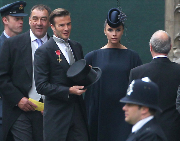 victoria beckham and david beckham wedding. David and Victoria Beckham At