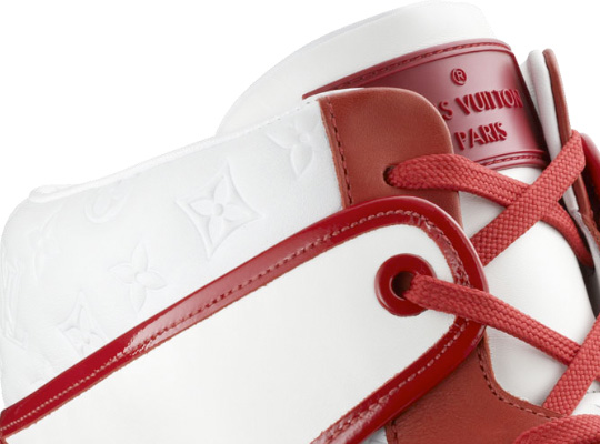 Louis Vuitton Tower Hightop Sneaker - Red - White 