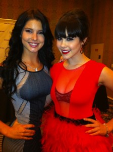 Claire Sinclair and Amanda Cerny at Glamourcon