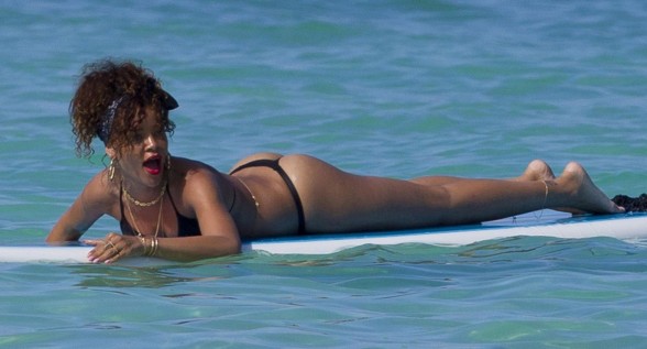 Rihanna Thong Bikini Hawaii