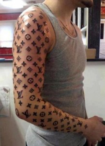 Louis Vuitton One Arm Sleeve Tattoo Fail
