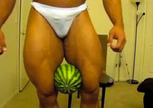 Romanian Bodybuilder Crushes Watermelon