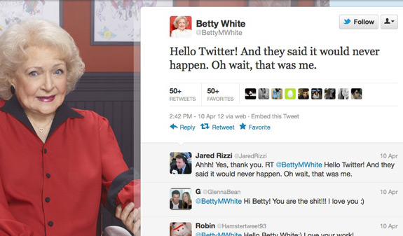 Betty White Twitter