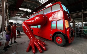 London Double Decker Bus Push Ups