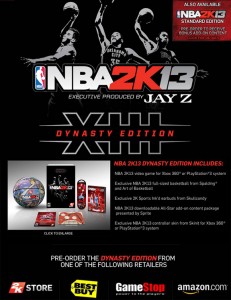 Dynasty Edition NBA 2K13 Jay Z