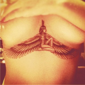 Rihanna Tattoo Goddess Isis