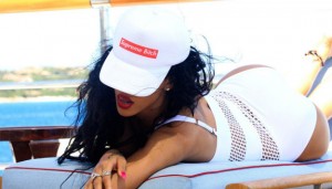 Rihanna Supreme Bitch Yacht Vacation 11