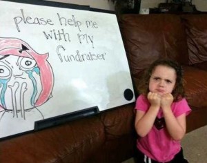 Help Me Fundraise Funny Photo Caption