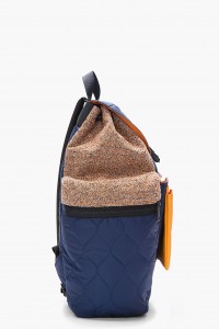 Porter Carven Navy Blue Quilted Backpack
