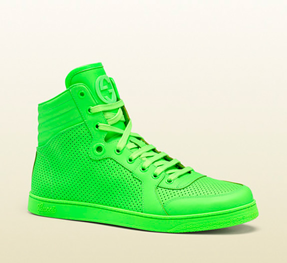 Gucci Neon High Top Sneakers