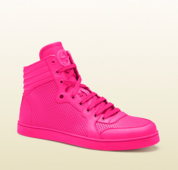 Gucci Neon High Top Sneakers