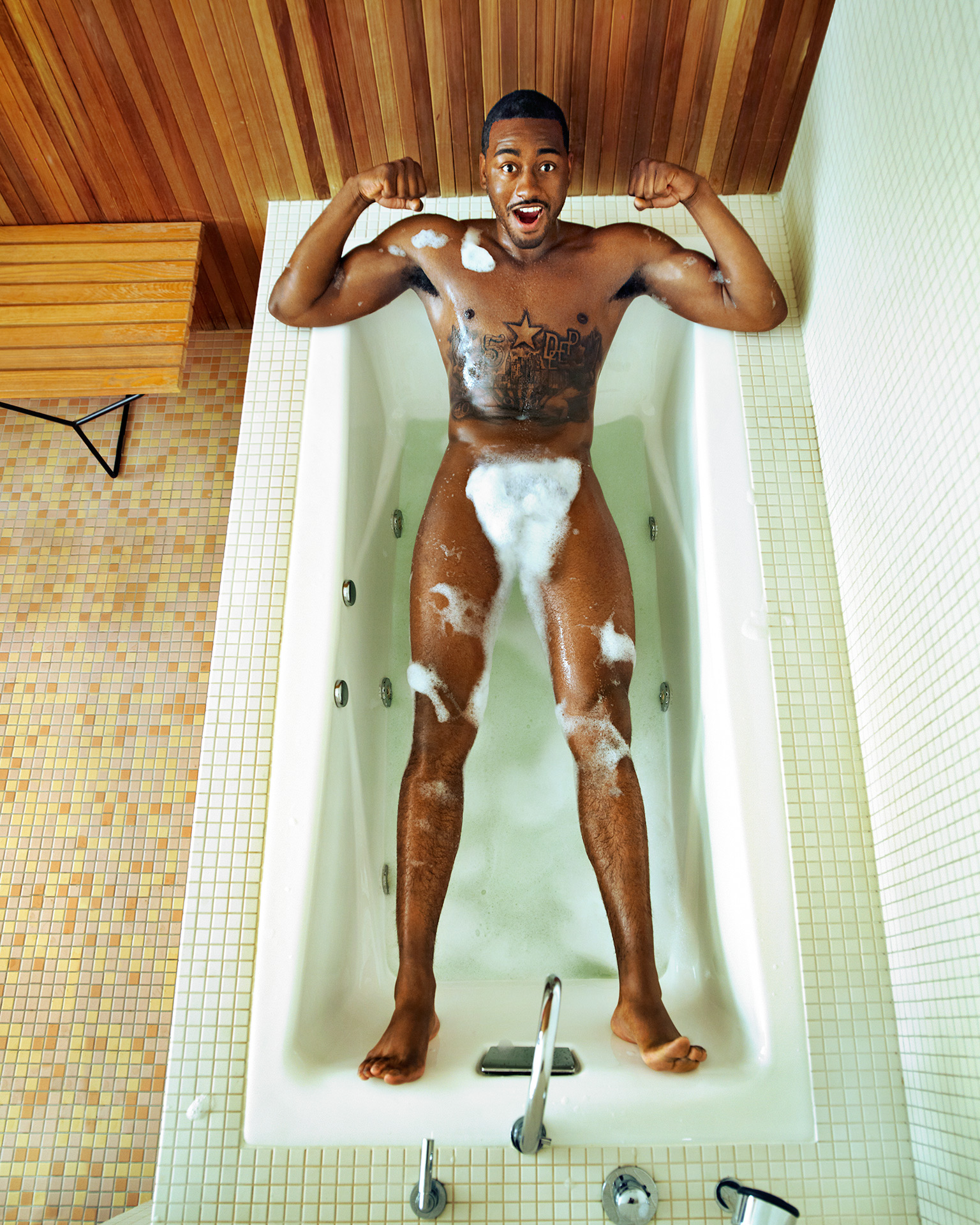John Wall NBA ESPN Body Issue Naked 2.
