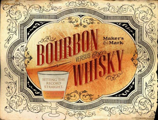 bourbon vs whiskey vs scotch chart