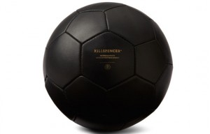 Killspencer Black Leather Soccer Ball