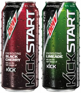 MtnDew Kickstart Energizing Drinks