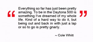 Quote Cole Whitt Nascar