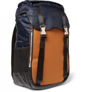 Wooyoungmi Panelled Leather Trimmed Backpack