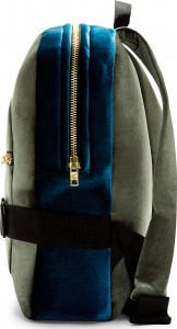 Denis Gagnon Green Blue Velour Backpack