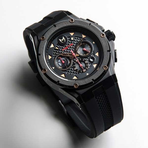 Meister Ambassador MKIII Stainless Steel Black Red Rose Gold 2