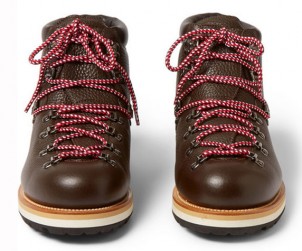 Moncler Peak Full Grain Leather Hiking Boots
