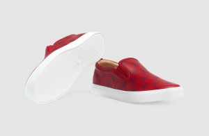 Light GucciGhost Slip On Sneaker Red 2