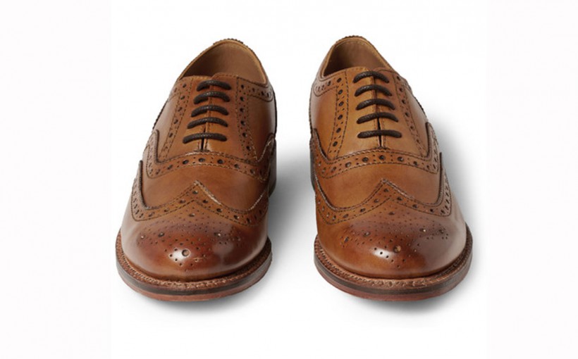 GRENSON Stanley Leather Wingtip Brogues