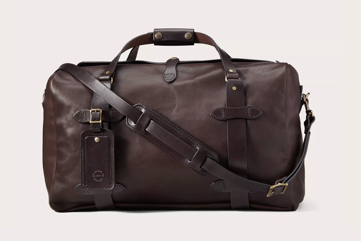 Filson Weatherproof Leather Duffle Bag