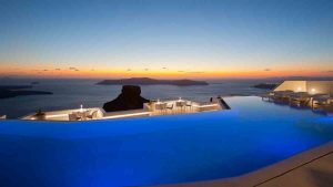 Infinity Pool Grace Santorini Greece